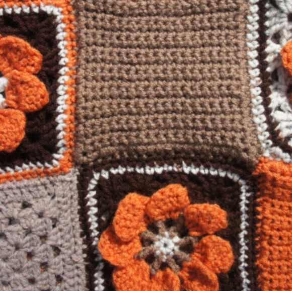 Handmade “Orange Slices” Cowl Scarf - Picture 2 of 3